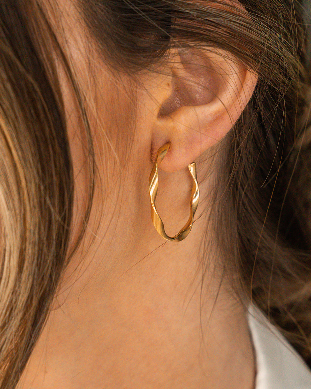 Twist Gold Earrings