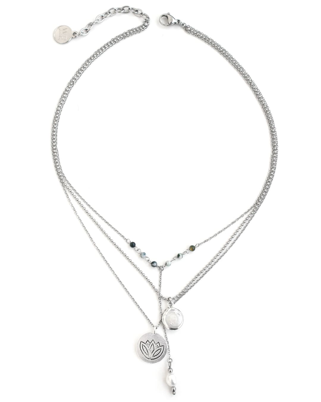 Lotus Silver Necklace