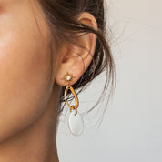 Milky Gold Earrings
