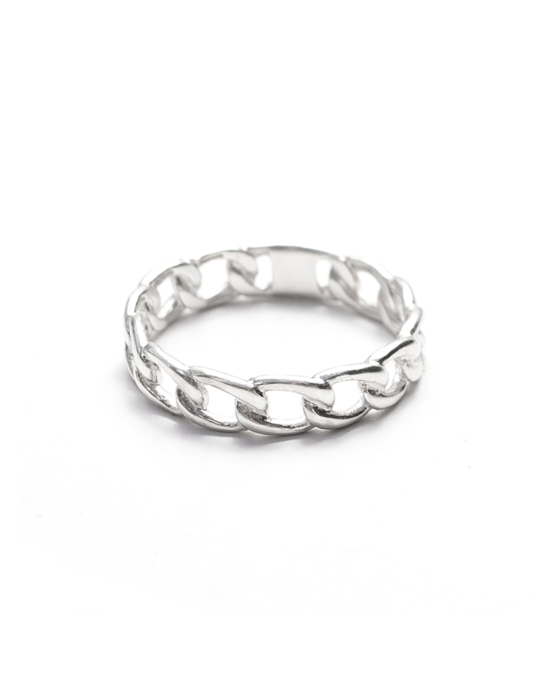 Shane Silver Link Chain Ring wellDunn jewelry