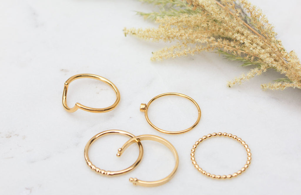 Gold Vermeil Handcrafted Rings