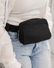 Mile-End Black Belt Bag