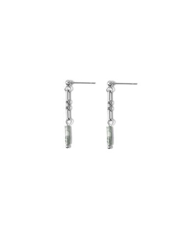 Trellis | Silver Chains And Pearl Earrings