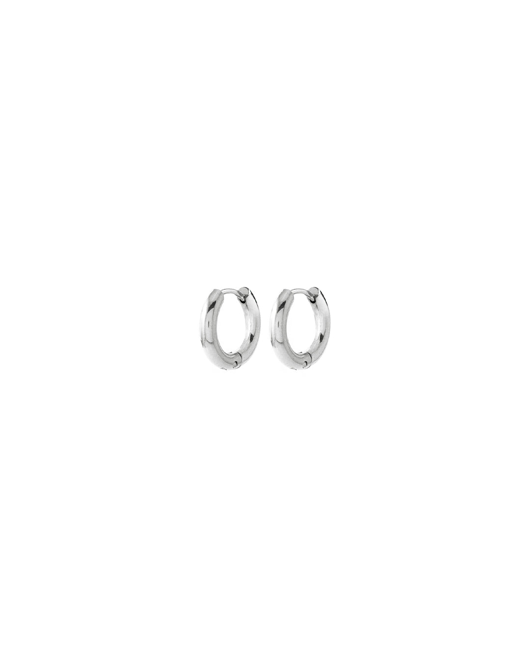 Huguette Silver Hoop Earrings