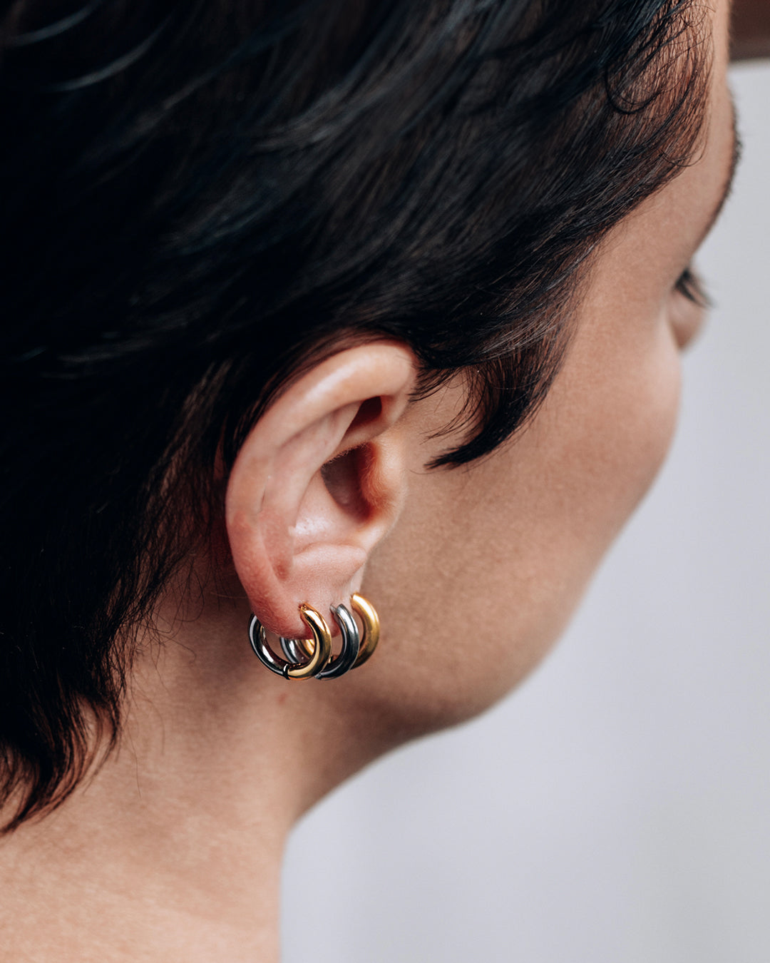 Huguette Gold Hoop Earrings