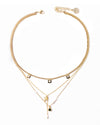 Emiral | Gold Stone And Pearl Lariat Necklace