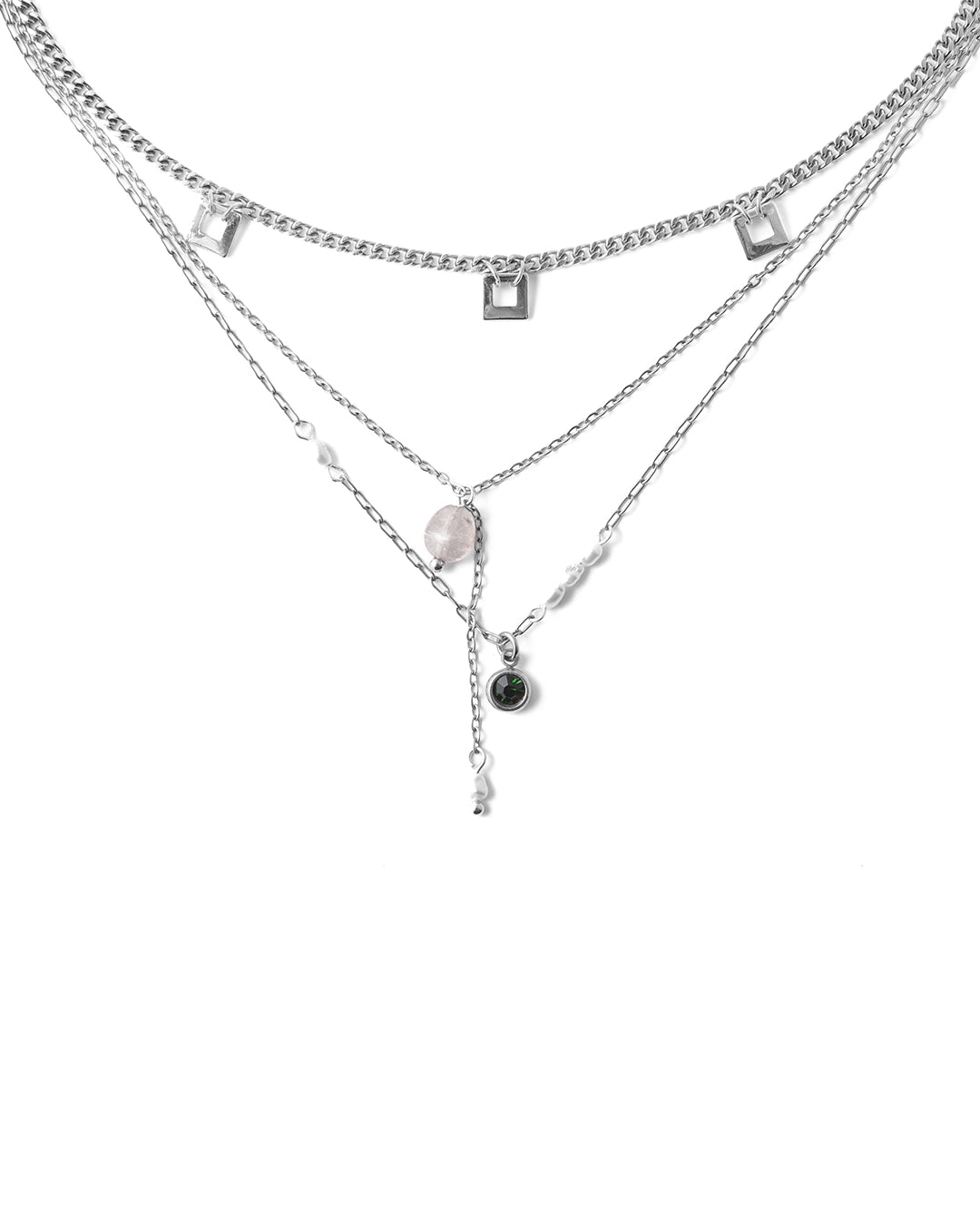 Muzo Silver Necklace