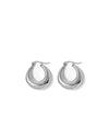 Oculus | Silver Chunky Dome Hoop Earrings
