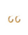 Pipe | Gold Chunky Oval Hoop Earrings