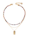 Flow | Gold Asymmetrical Woman Pendant Necklace
