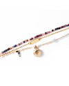 Sixteen | Gold Multi-Strands Stones Bracelet