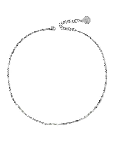 Ryan | Silver Bead And Chain Bracelet