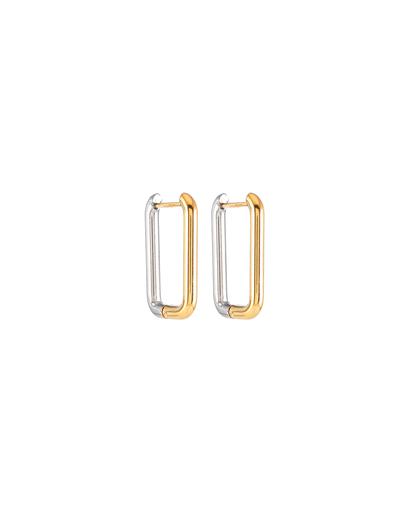 Duet Two-Tone Earrings