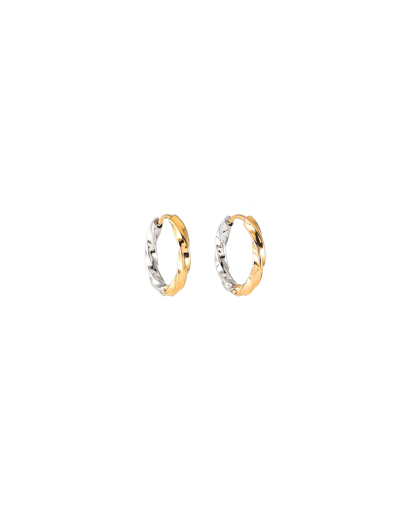 Tandem Two-Tone Earrings