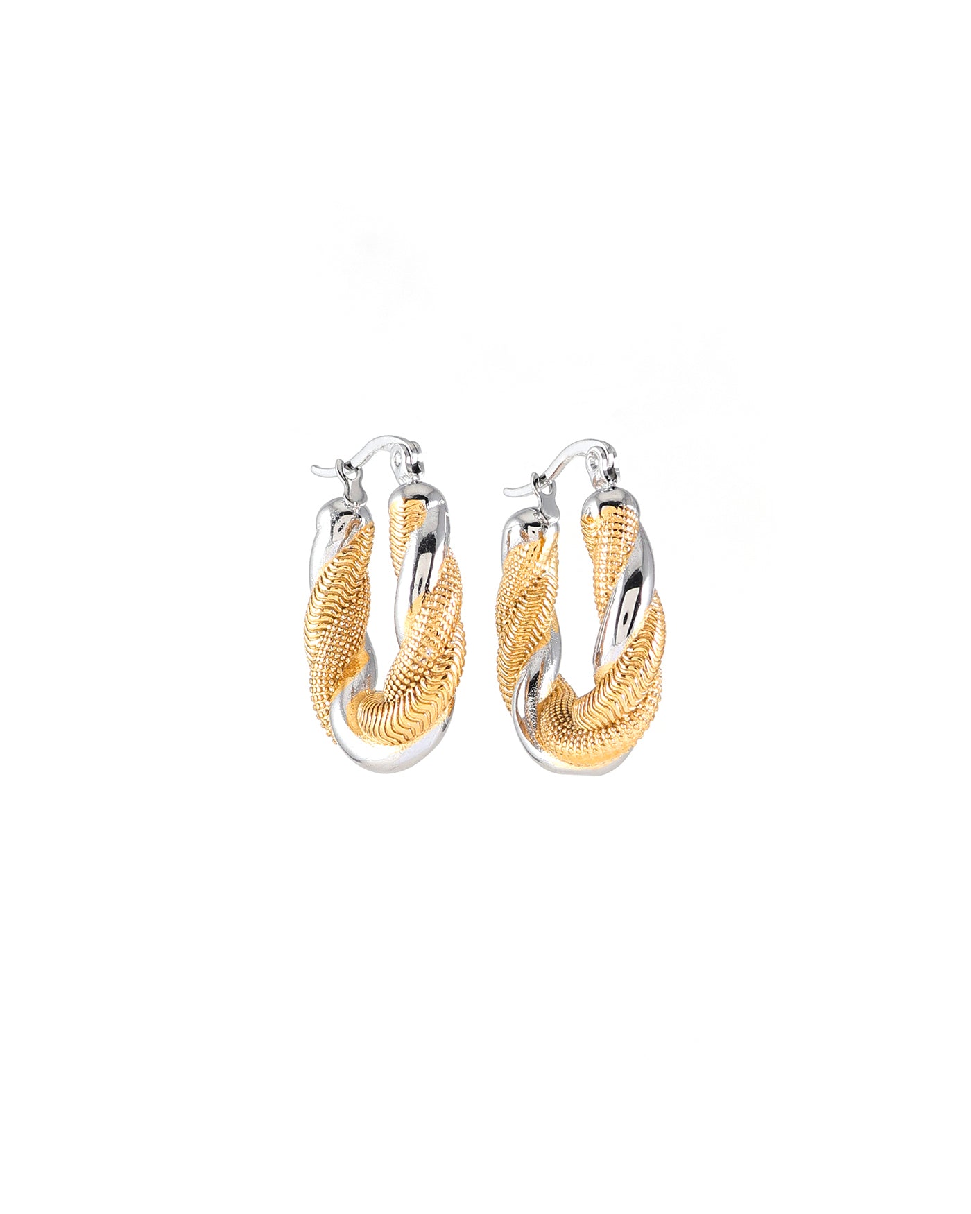 Alliance Two-Tone Earrings