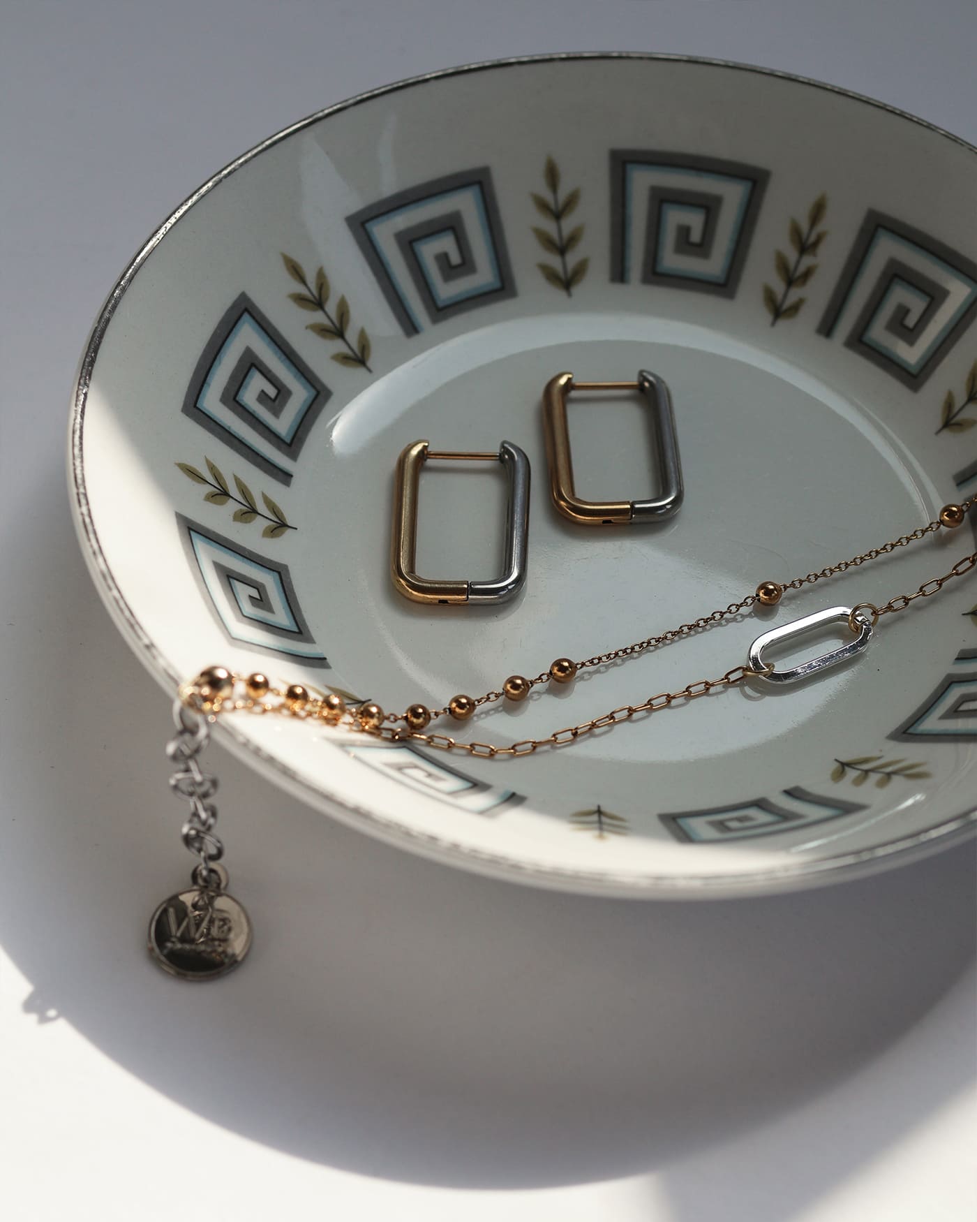 Duet Two-Tone Earrings