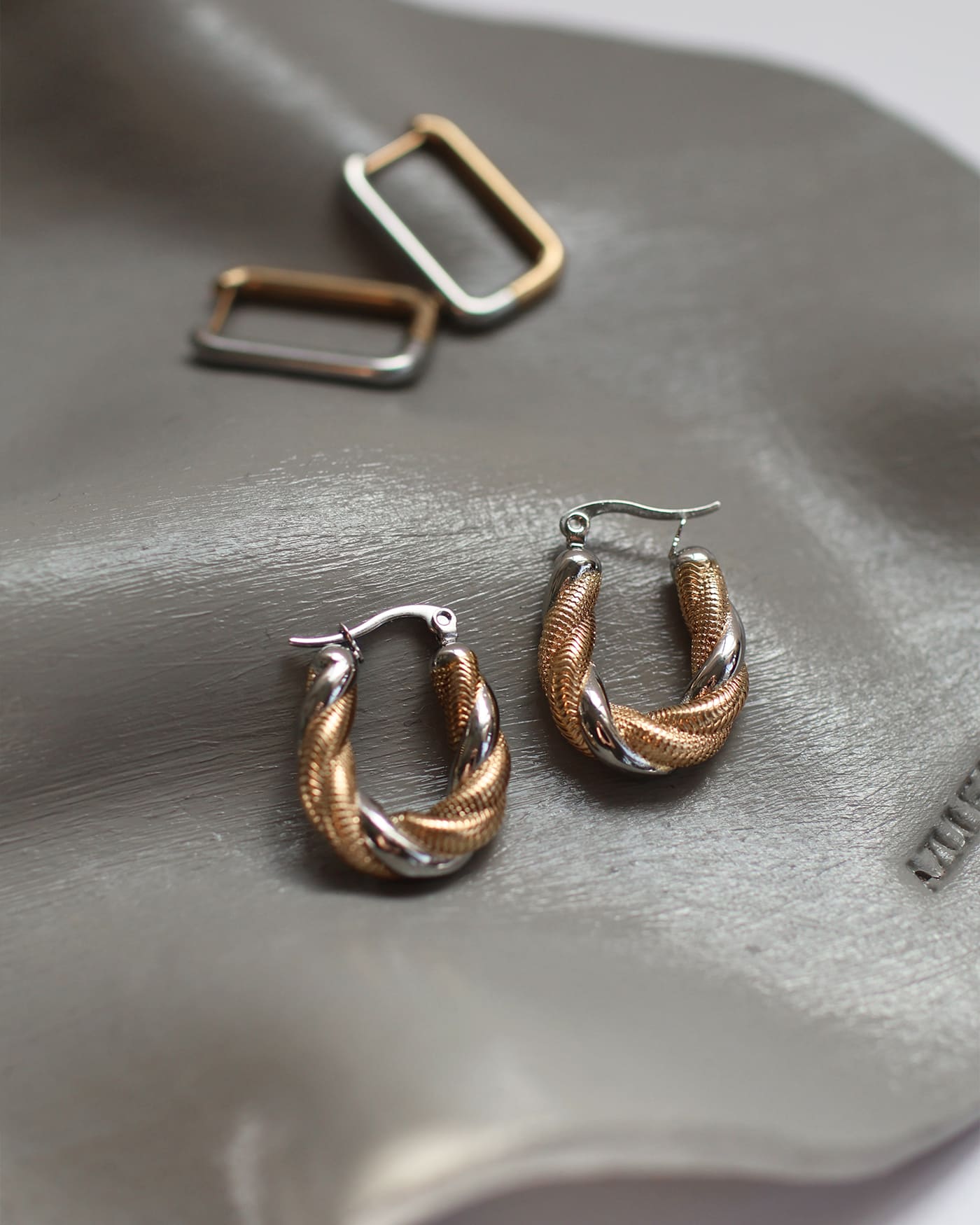 Alliance Two-Tone Earrings