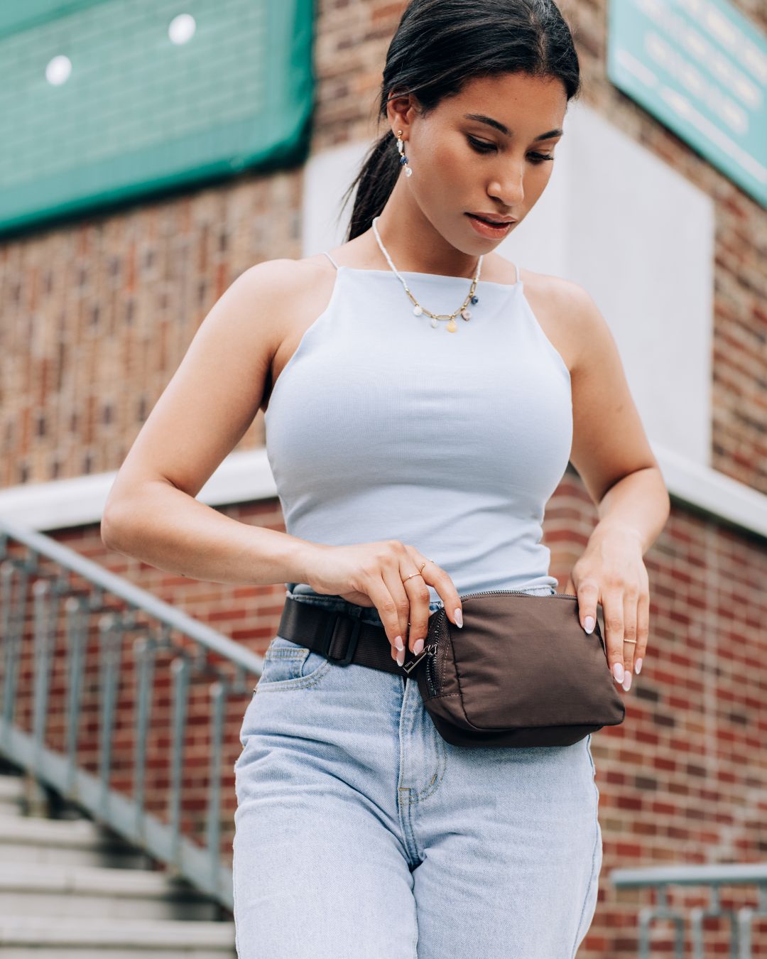 Mile-End Chocolate Brown Belt Bag