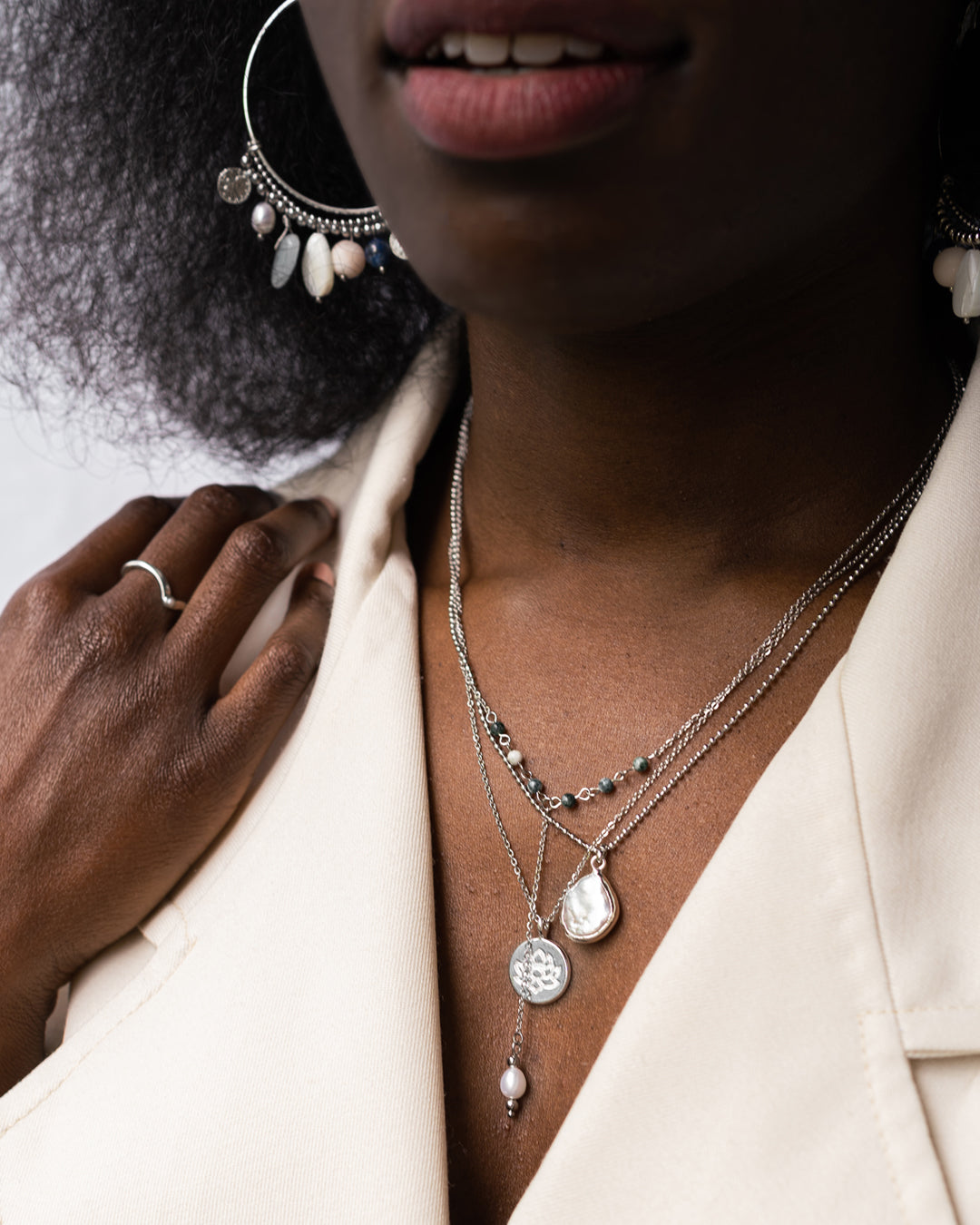 Lotus Silver Necklace