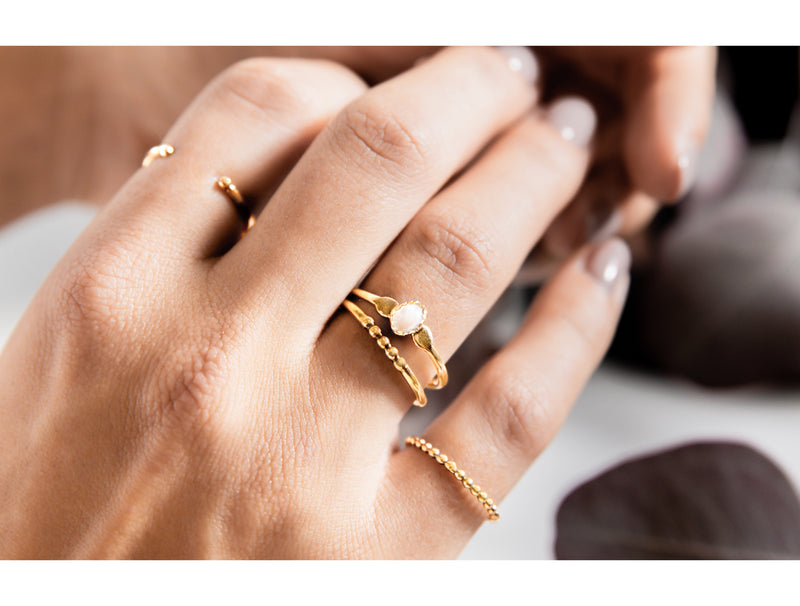 Rings - Mia - Gold • wellDunn jewelry — Handmade in Montreal