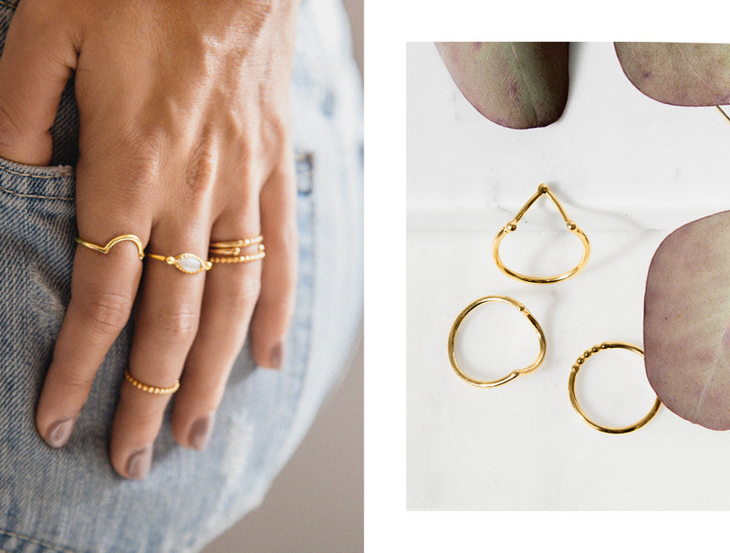 Rings - Sierra - Gold • wellDunn jewelry — Handmade in Montreal