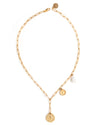 Colgar  | Gold Gemstones Charm Necklace