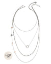 Keano | Silver Hammered Pendant Necklace