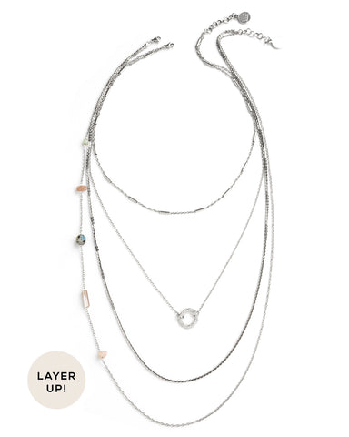 Altra | Silver Beaded Chain Necklace