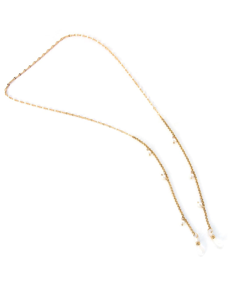 Brenda | Gold Pearl Glasses Chain