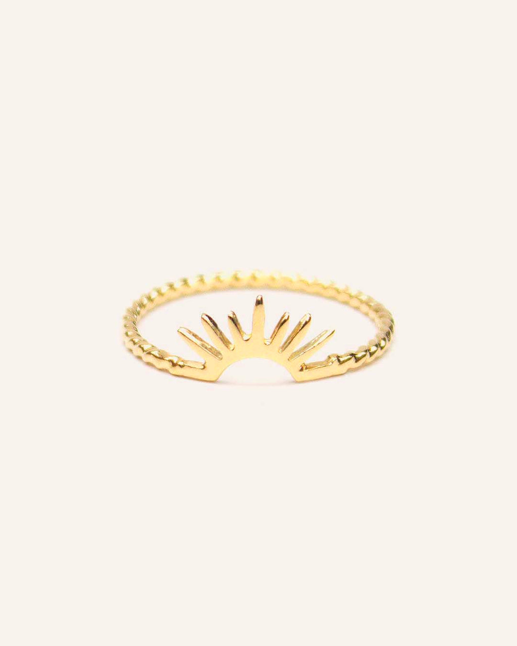 Nazar | 14K Solid Gold Sun Ring