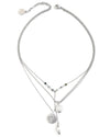 Keano | Silver Hammered Pendant Necklace