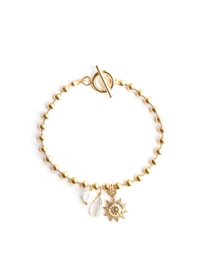 Aube | Gold Toggle Clasp Bracelet