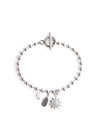 Truand | Silver Chain And Crystal Bracelet