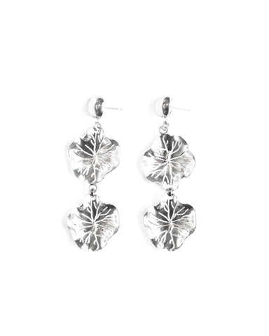 Starlight | Silver Star Crystal Hoop Earrings