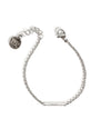 Satin | Silver Multi-Strand Charm Bracelet