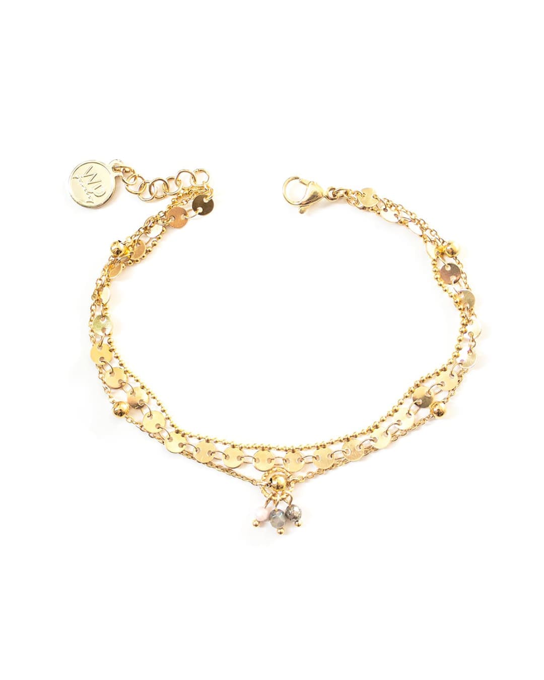 Bella Threadgold Bella | Gold Multi-Strand Charm Anklet | wellDunn jewelry