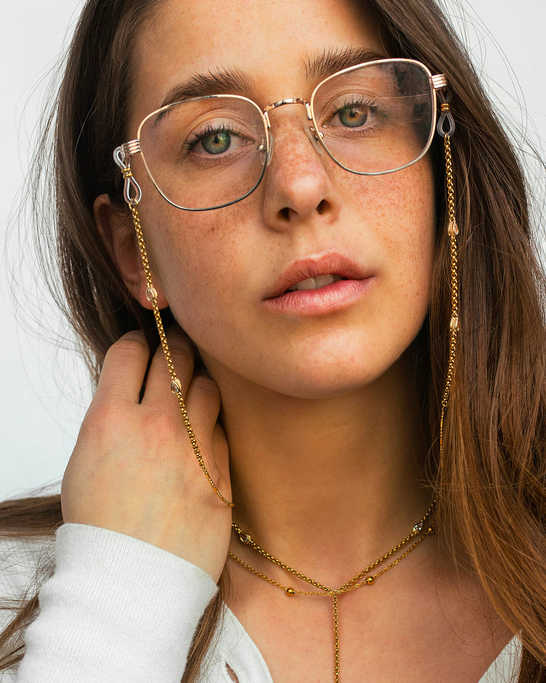 Claire  Gold Glasses Chain