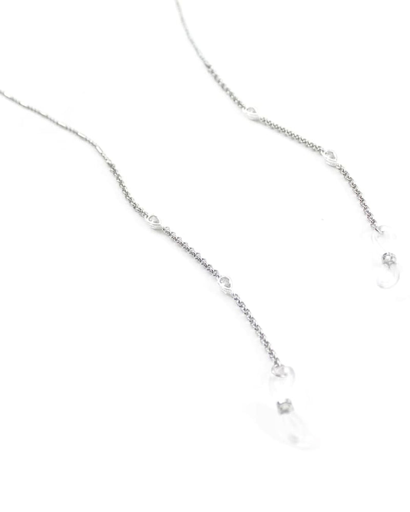 Claire  | Silver Crystal Glasses Chain