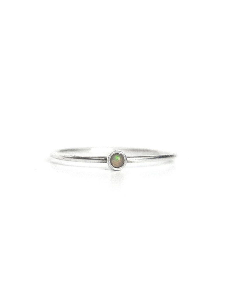 Dainty | Sterling Silver Opal Ring