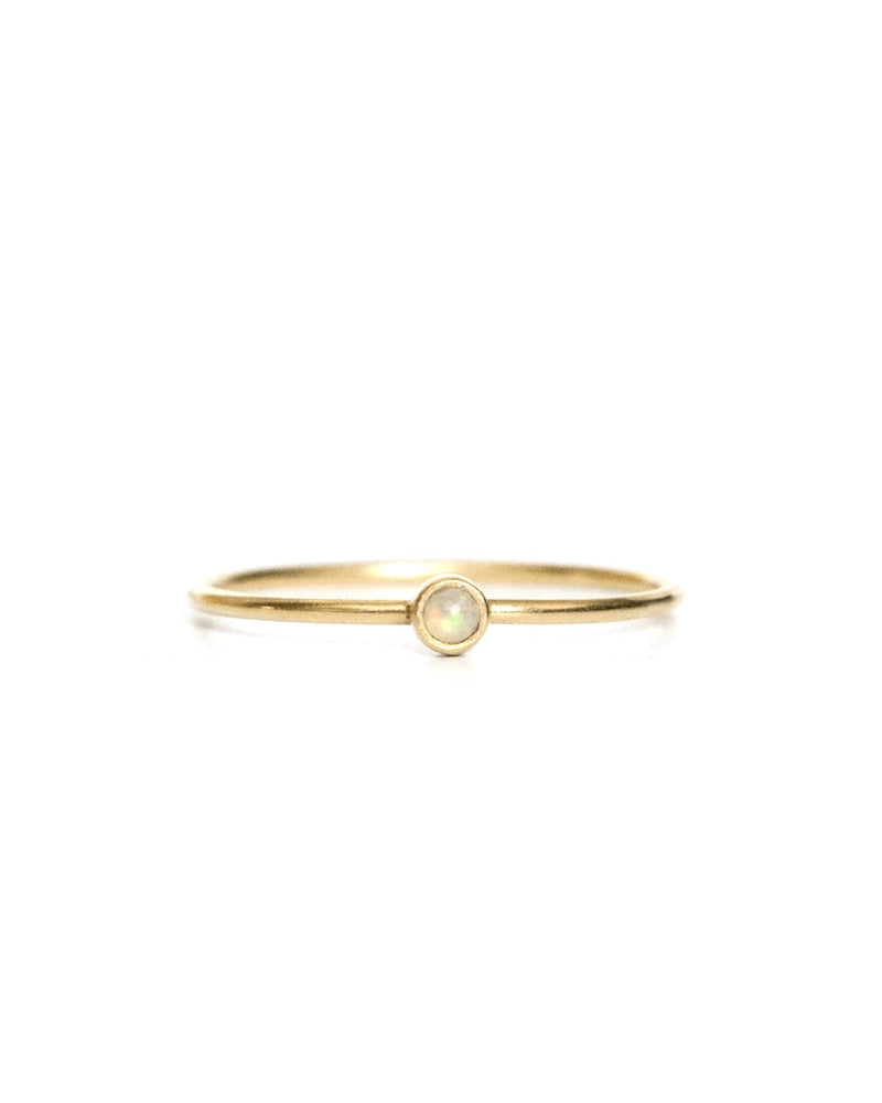 Dainty | Gold Vermeil Opal Ring
