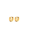 Opium | Gold Gemstones Hoop Earrings