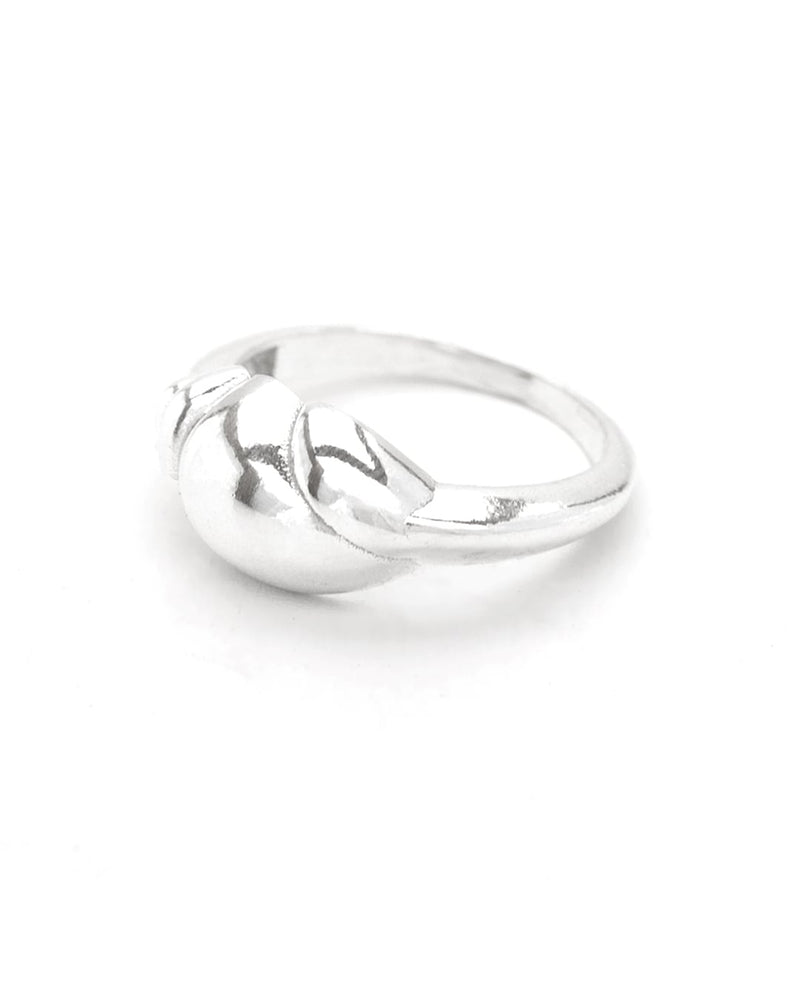 Ermite | Sterling Silver Sea Croissant Ring
