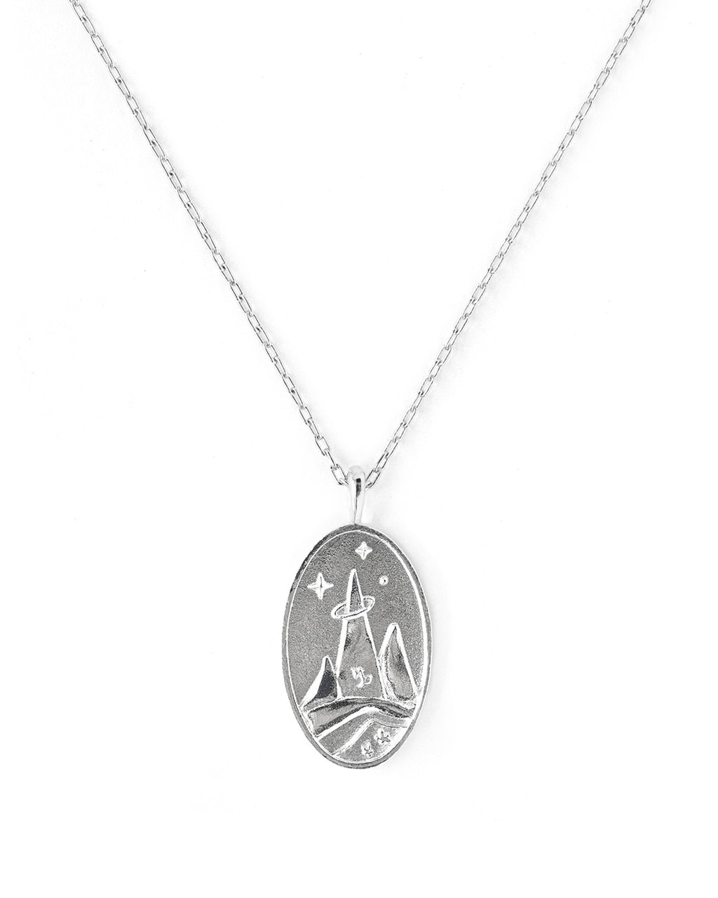 Capricorn | Silver Zodiac Necklace