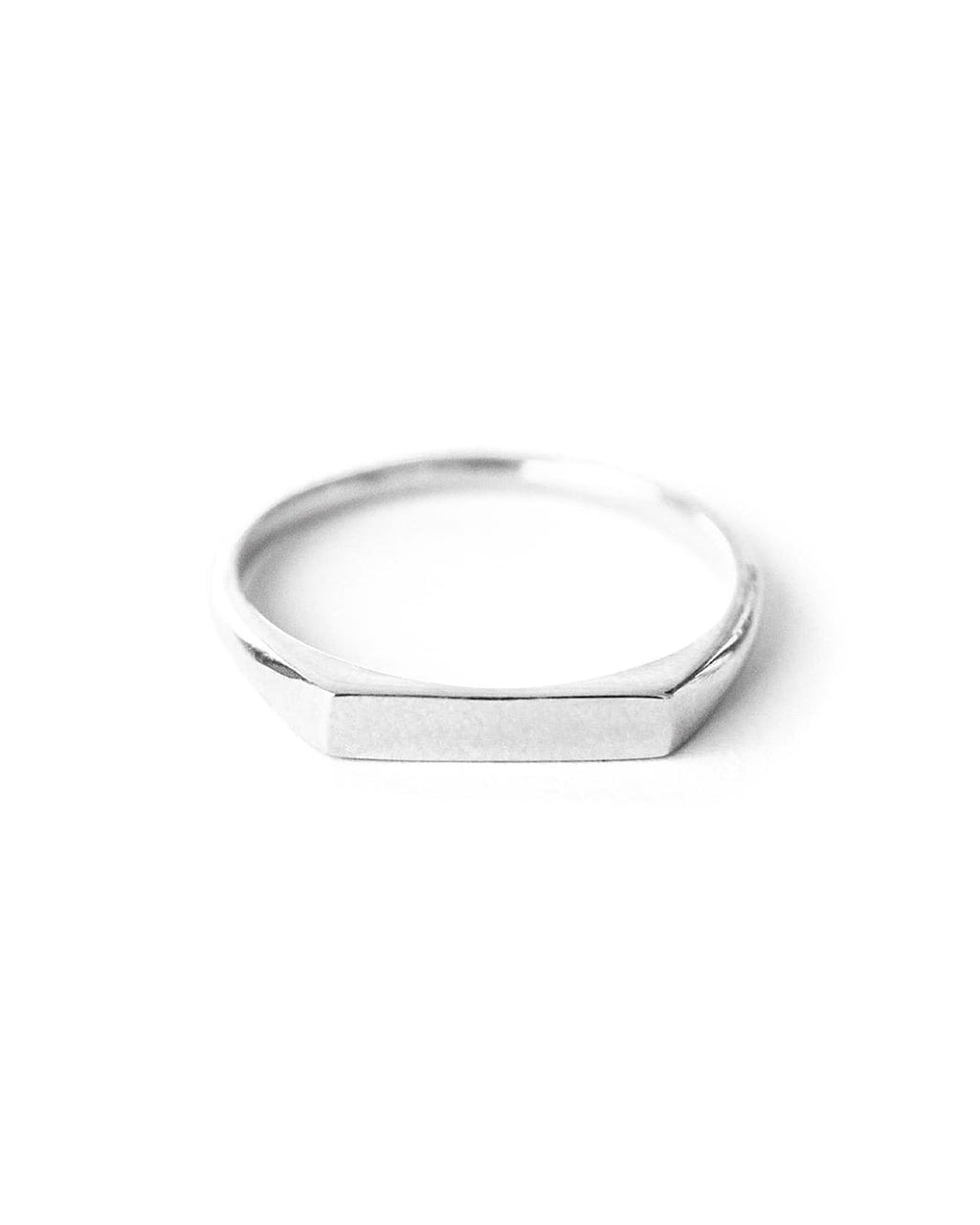 Fuso | Sterling Silver Thin Signet Ring