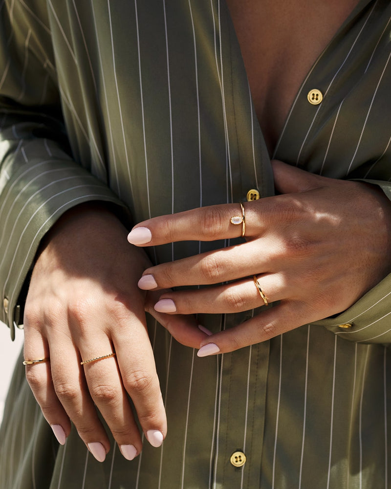 Helix | Gold Vermeil Twisted Square Ring