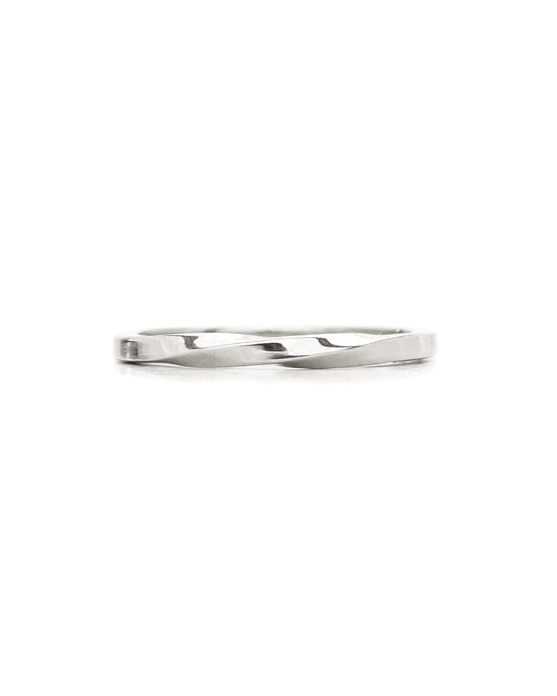 Helix | Sterling Silver Twisted Square Ring