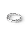 Helix | Sterling Silver Twisted Square Ring
