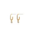Dylan | Gold Tiny Flat Hoop Earrings