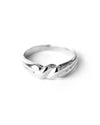 Omega | Sterling Silver Horseshoe Beaded Ring