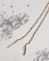 Mendez | Gold Long Pearl Lariat Necklace